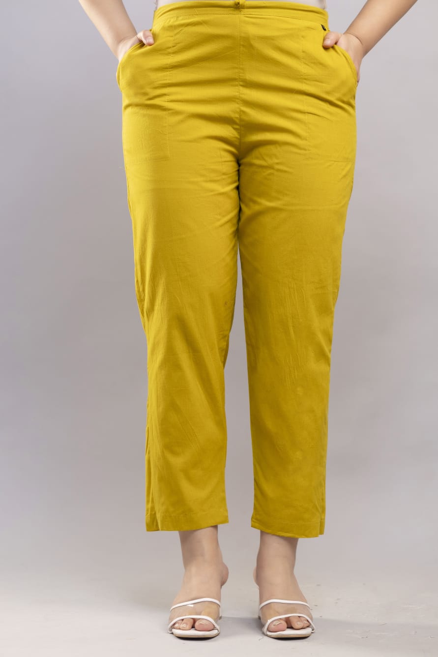 Mustard Yellow Floral Printed Cotton Kurta Set with Dupatta